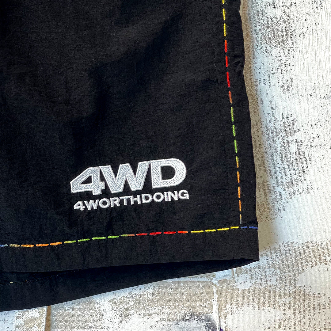 Gradient Stitched Shorts